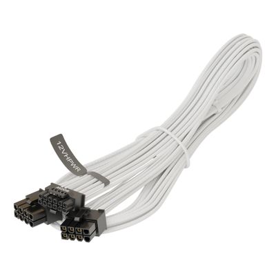 Kabel za napajanje SEASONIC 12VHPWR 90° (600W, 2x 8-pin, bijeli)-1
