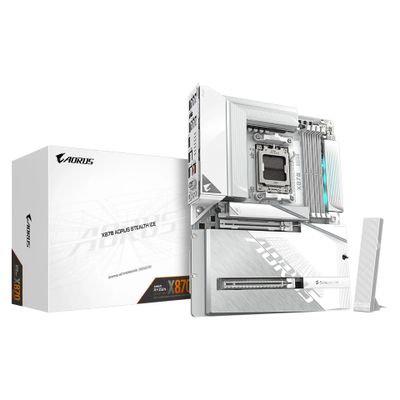 Matična ploča GIGABYTE AM5 X870 AORUS STEALTH ICE-3