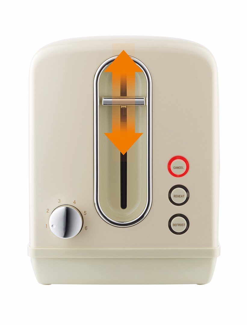 Toster GORENJE T1100CLI 6 (2 kriške, 1100 W, Champagne)-5