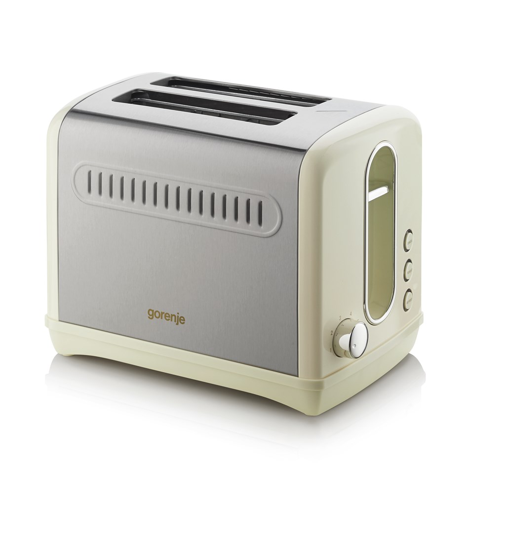 Toster GORENJE T1100CLI 6 (2 kriške, 1100 W, Champagne)-0