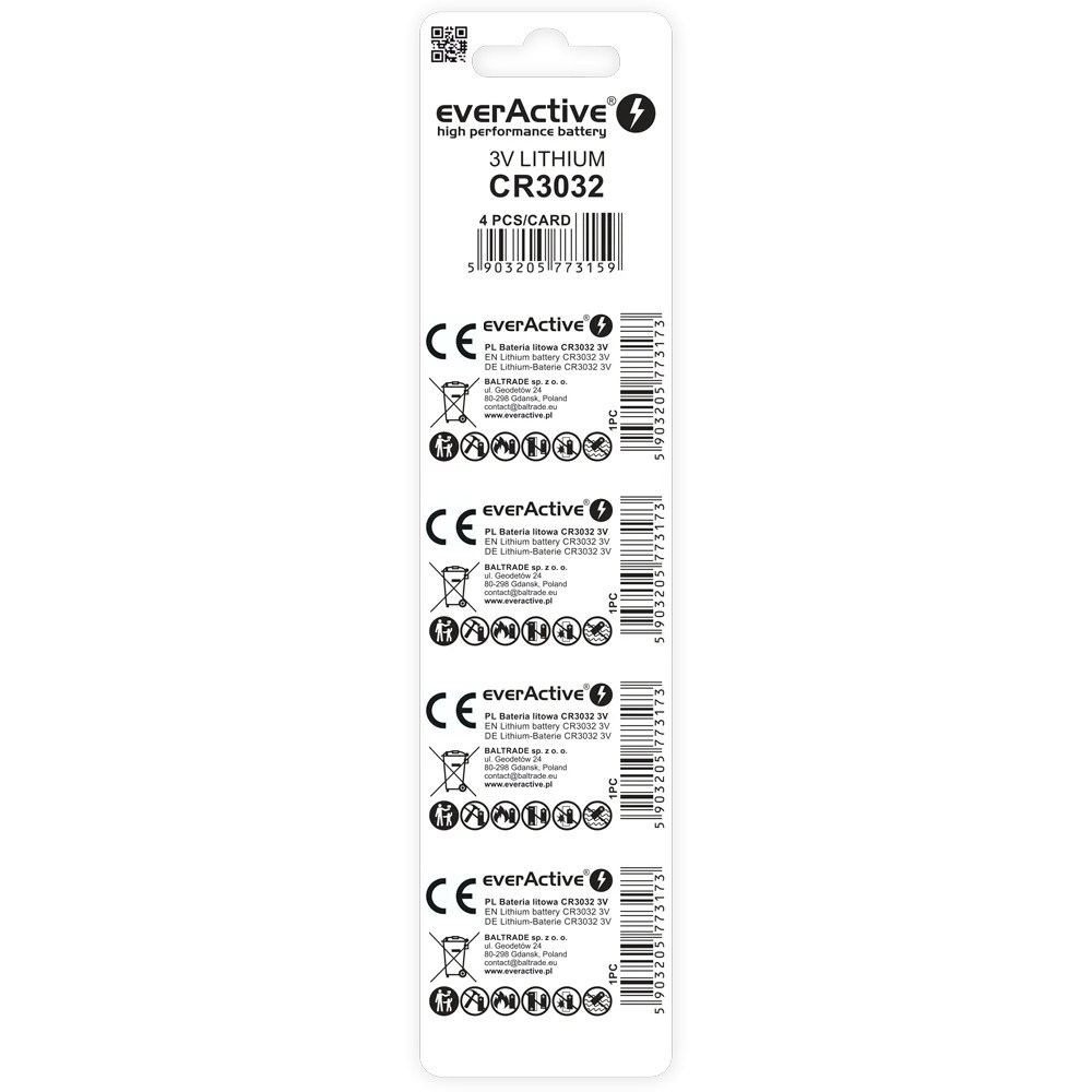 Baterija EVERACTIVE CR3032