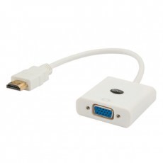 Adapter SAVIO HDMI (M) TO VGA (F) WHITE CL-201-0