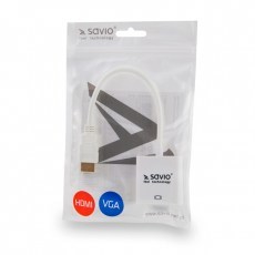 Adapter SAVIO HDMI (M) TO VGA (F) WHITE CL-201-1