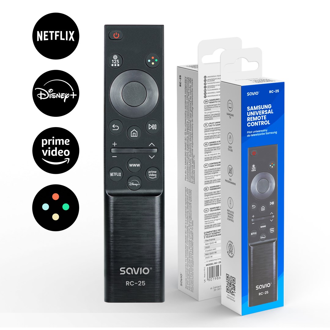 Daljinski upravljač SAVIO rc-25 IR bežični za TV-3