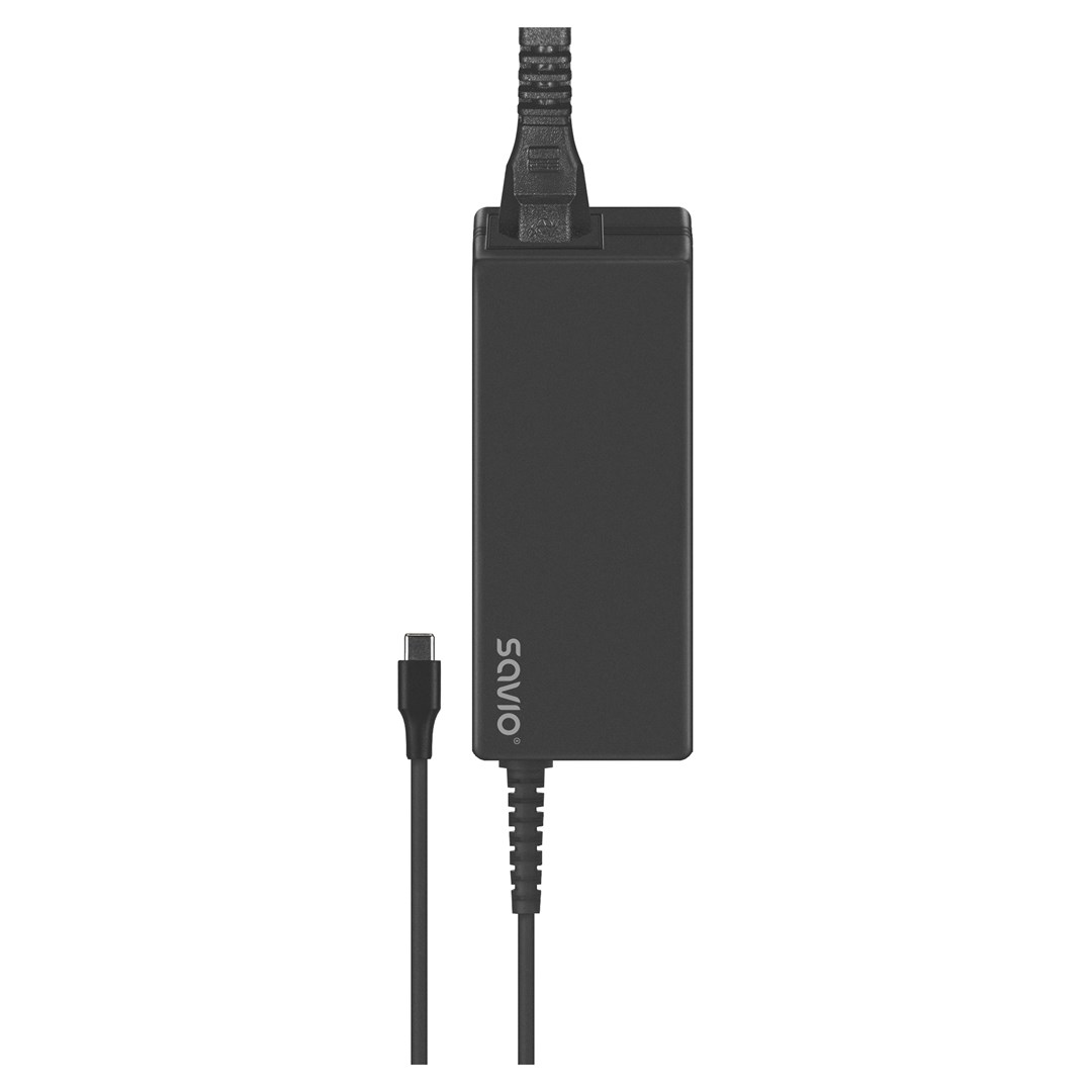 Punjač SAVIO ZA-01 za mobilne uređaje, laptop, pametni telefon, crna boja-0