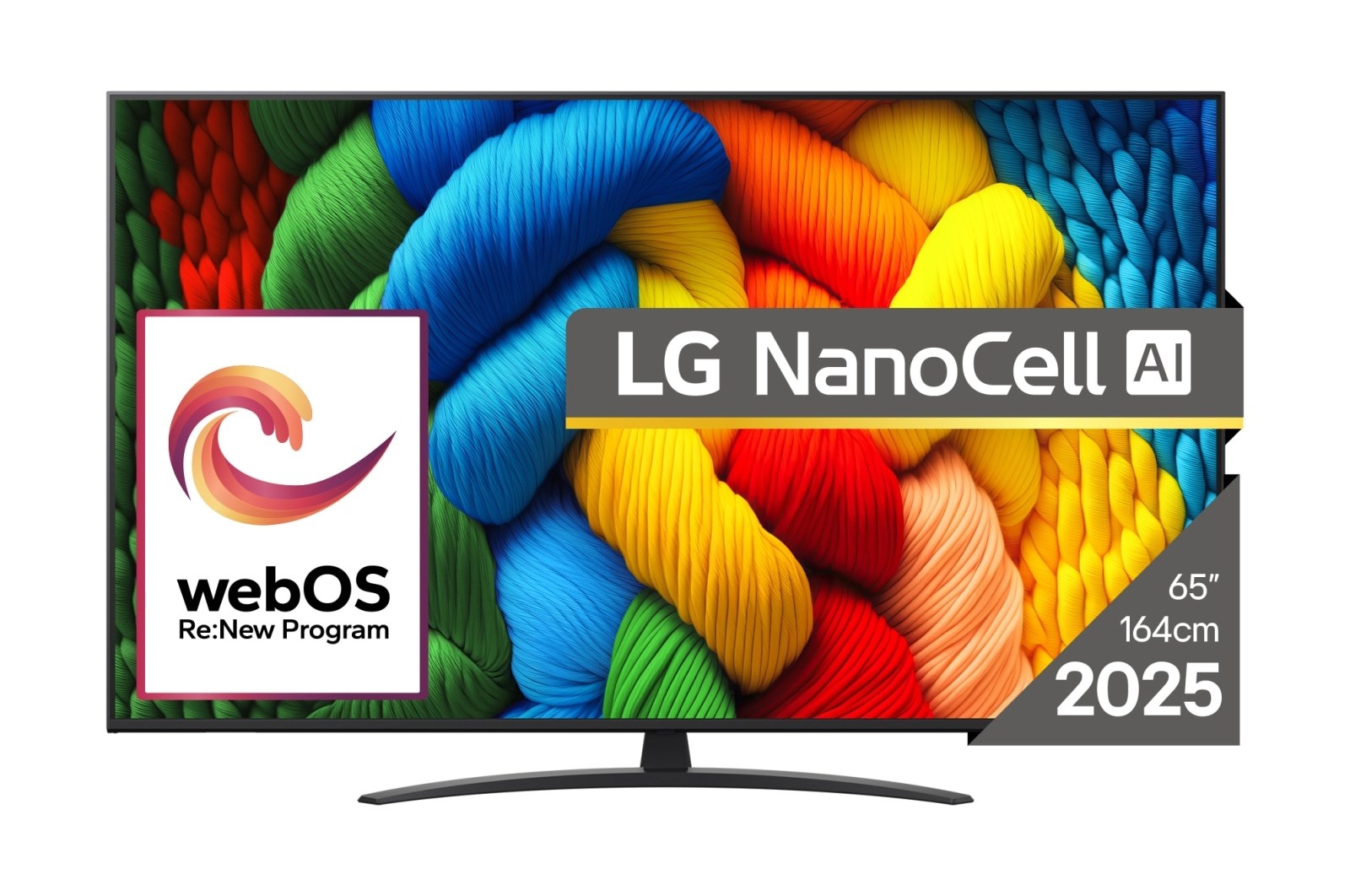 TV LG NanoCell AI 65NANO81A3A webOS (165 cm, 4K Ultra HD, HDR10, HLG, Smart TV)