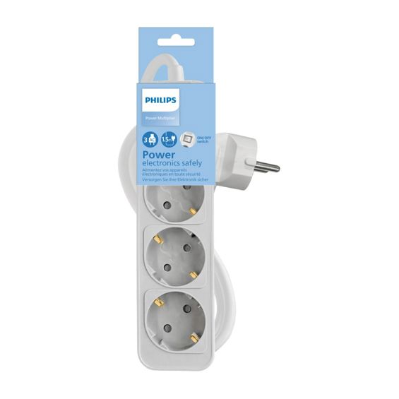 Produžni kabel PHILIPS, 3x EU, ON/OFF, CHP2134W/58-5