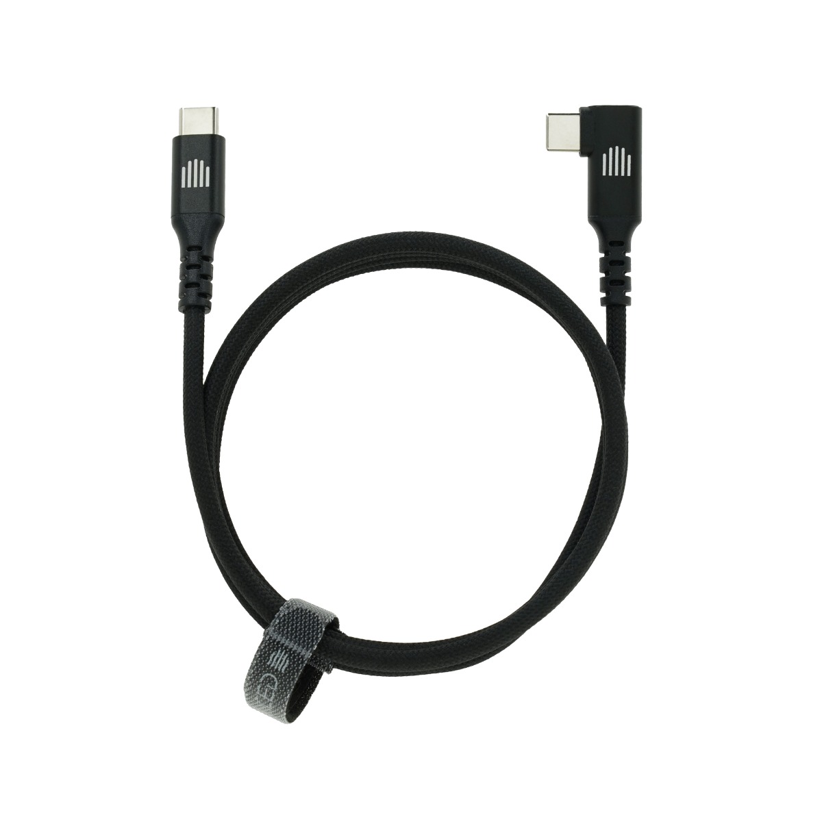Kabel DVICED Angled Braided USB-C na USB-C, 1,25m - Crni-2