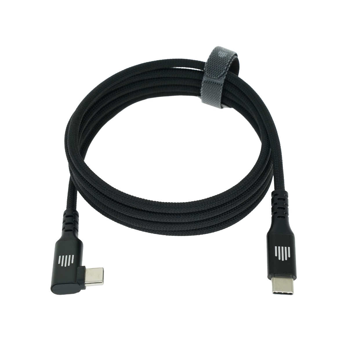 Kabel DVICED Angled Braided USB-C na USB-C, 1,25m - Crni-4