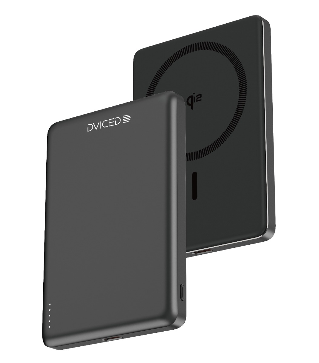 Power bank DVICED Qi2 Ultrathin MagSafe (5000mAh, crna)-0