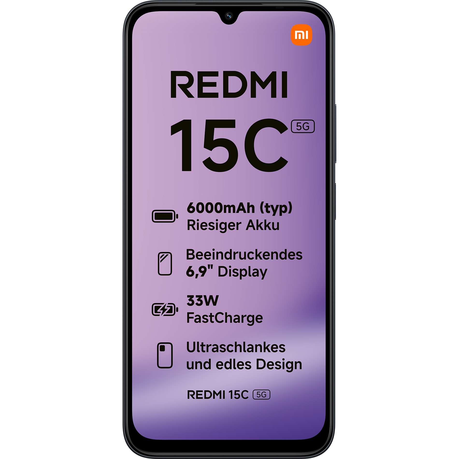 Mobitel XIAOMI Redmi 15C 5G 4GB/128GB, crni (EU)-1