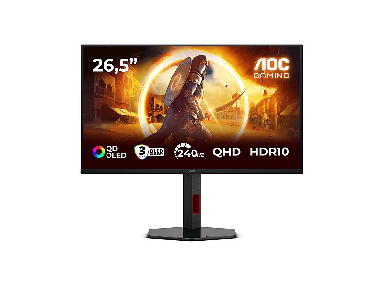 Gaming monitor AOC Q27G4X (27", QHD, 180Hz, Fast IPS, 1ms)