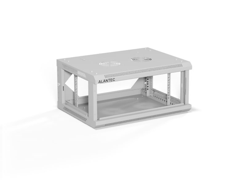Ormar za montažu na zid ALANTEC 19" 4U 600x450, siva-1