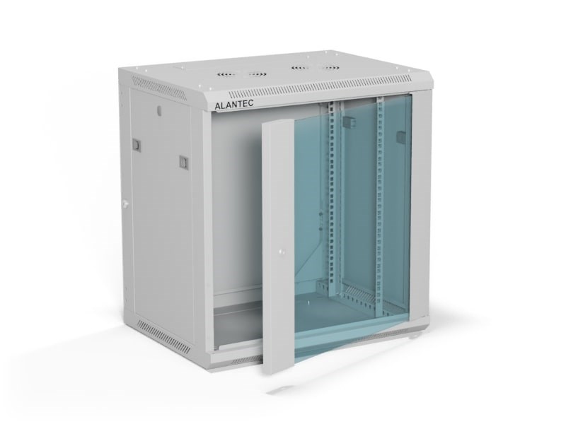 Ormar za montažu na zid ALANTEC 19" 12U 600x450, siva-0
