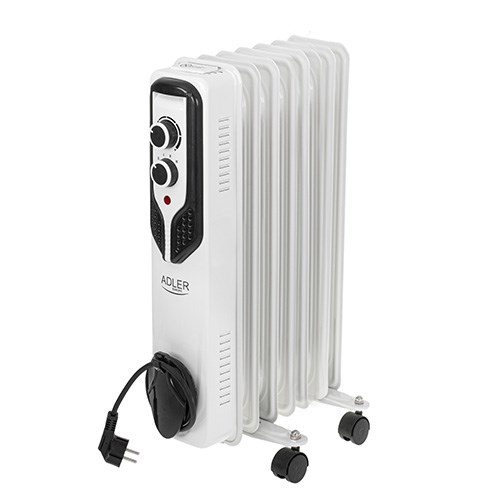 Električni grijalica ADLER AD 7815 (unutarnja, bijela, 1500 W, na ulje)