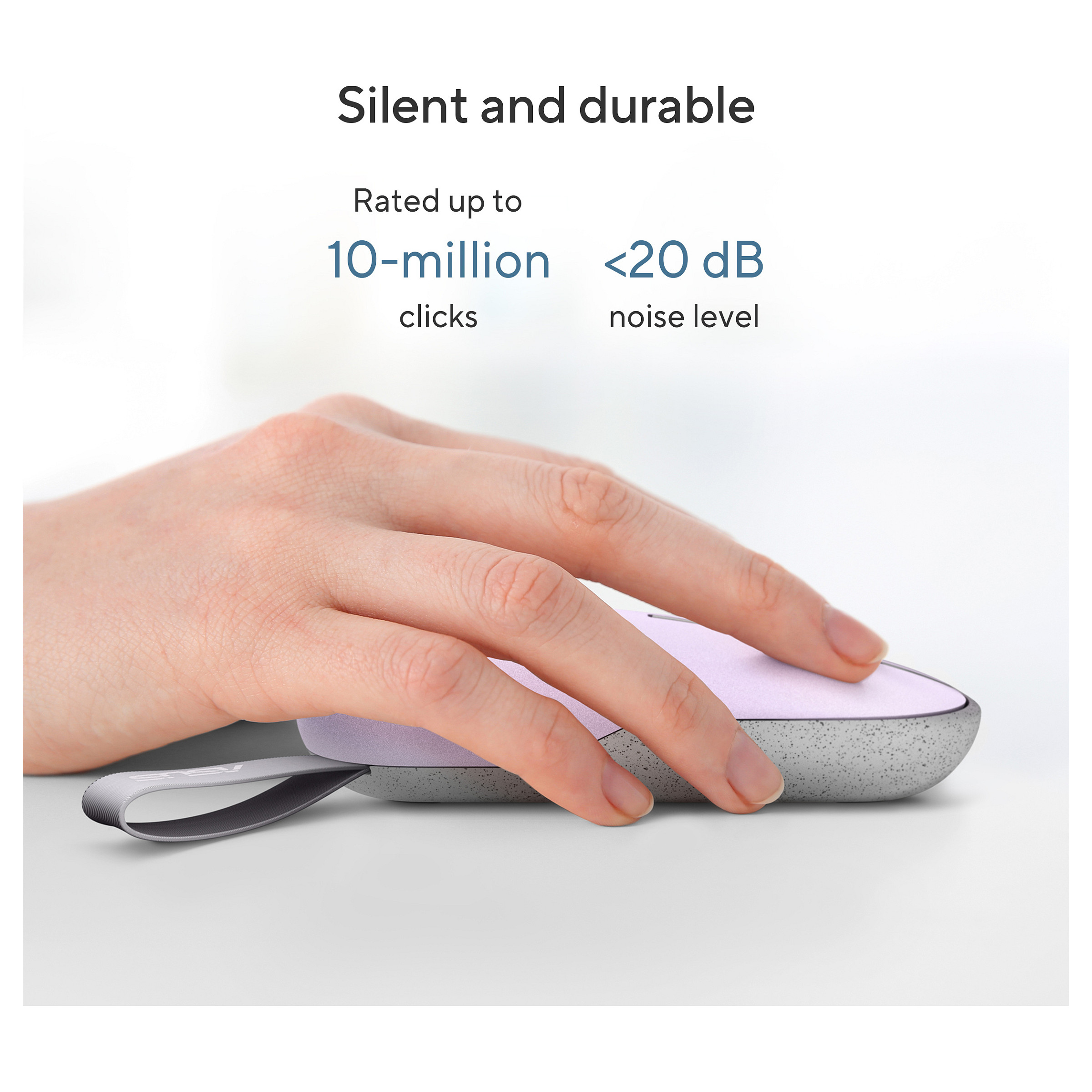 Miš ASUS Marshmallow MD100 ambidekstralni RF bežični + Bluetooth optički 1600 DPI-16