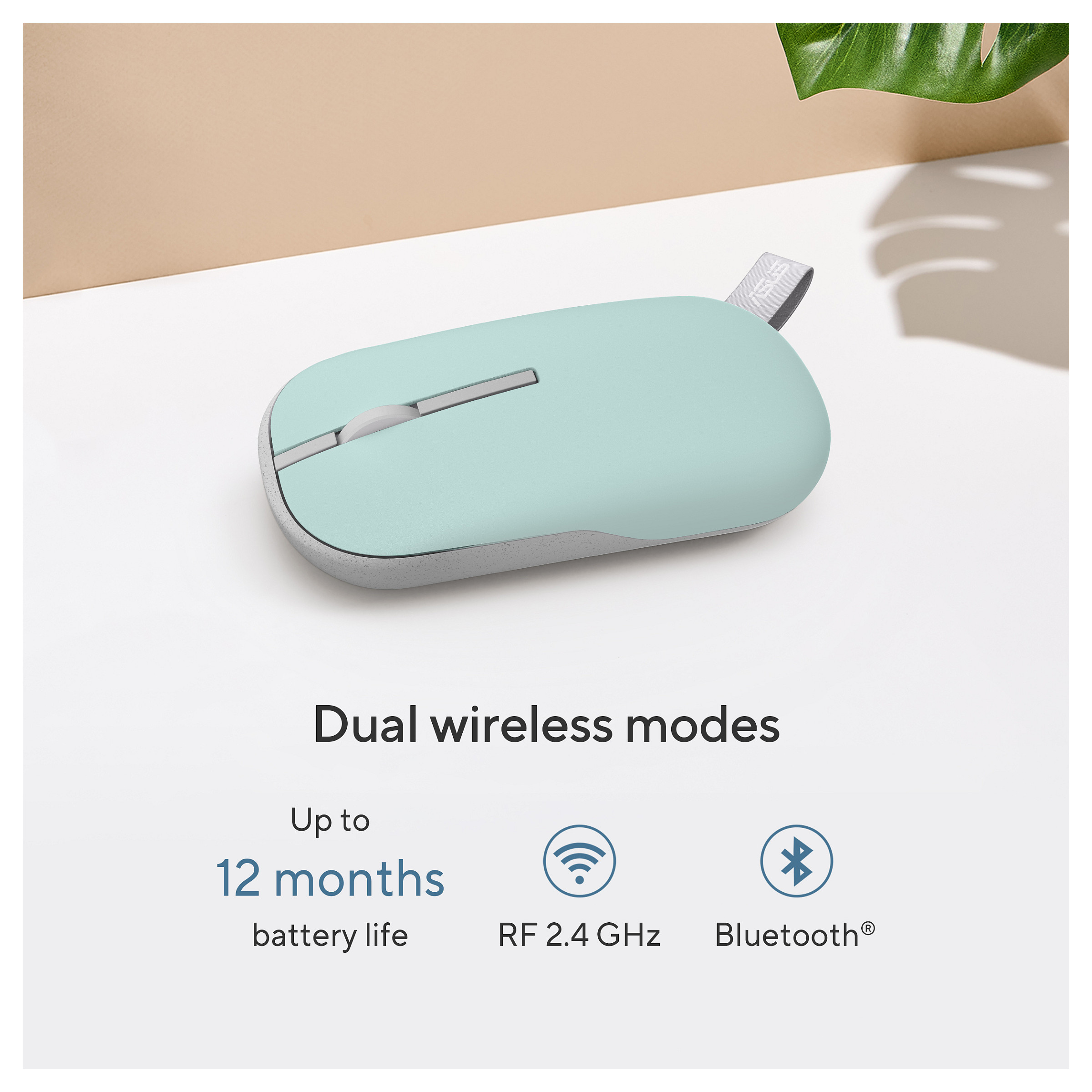Miš ASUS Marshmallow MD100 ambidekstralni RF bežični + Bluetooth optički 1600 DPI-18