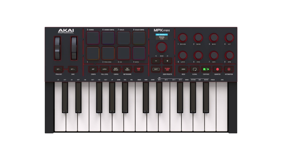 AKAI MPK Mini MK4 - MIDI controller / control keypad, black-0