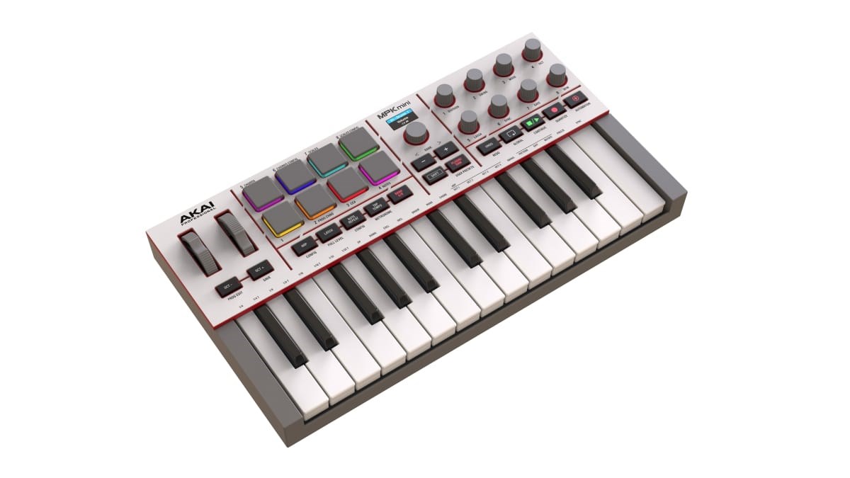 MIDI kontroler AKAI MPK Mini MK4 (bijeli)-1
