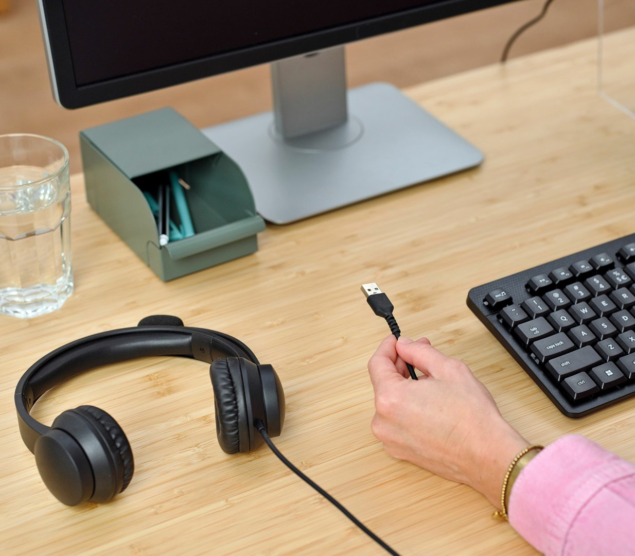 Slušalice TRUST HS-201 Headset Wired Office/Call center USB Type-A crna boja-4