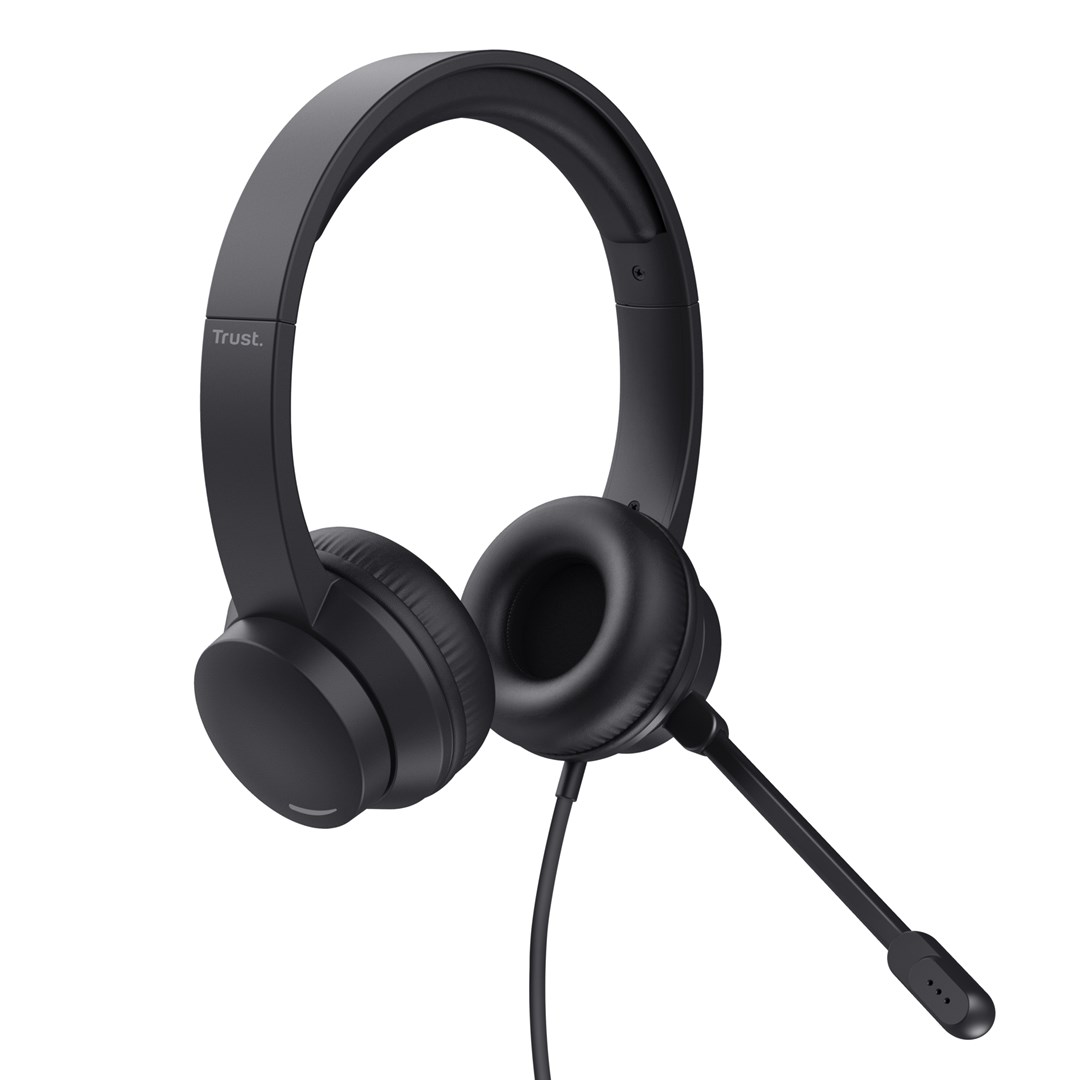Slušalice TRUST HS-201 Headset Wired Office/Call center USB Type-A crna boja-5