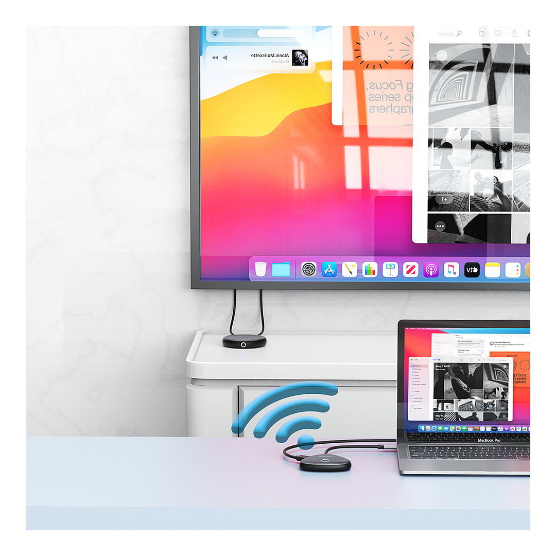 Adapter USB-C VERBATIM Share My Screen bežični Display 4K WDA-02-3