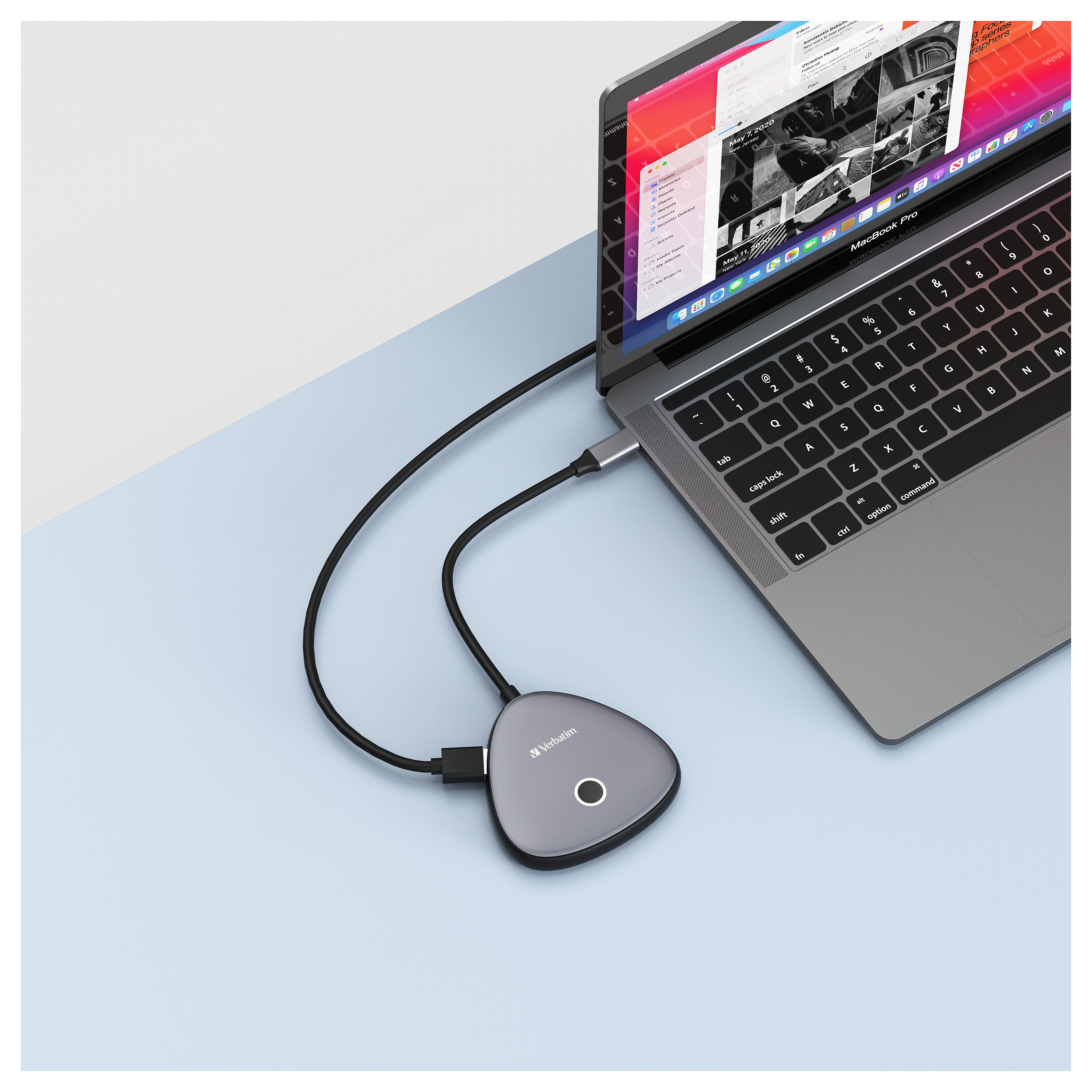 Adapter USB-C VERBATIM Share My Screen bežični Display 4K WDA-02-5