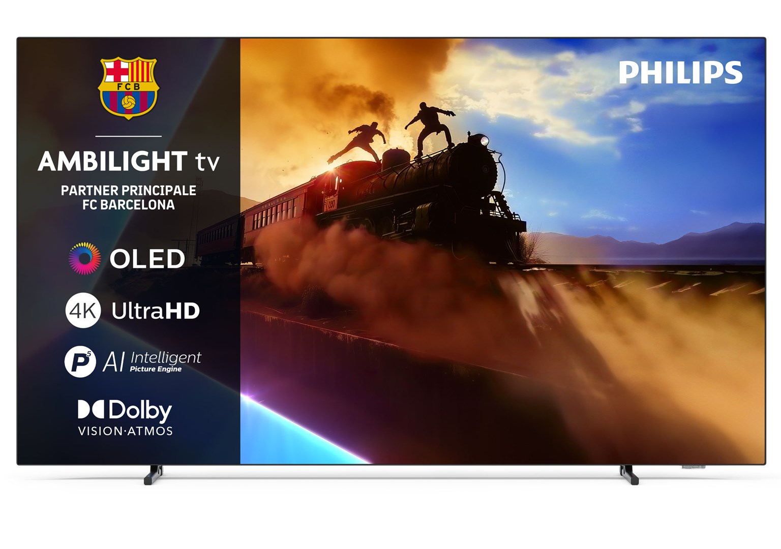 TV PHILIPS OLED 55OLED770/12 Titan OS (139 cm, 4K UHD Ambilight, HDR10+ Adaptive, Dolby Atmos, Smart TV)-0