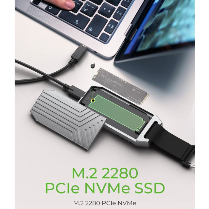 IcyBox IB-1919M-C42 USB4 Gen 3x2 ohišje za M.2 NVMe SSD-3