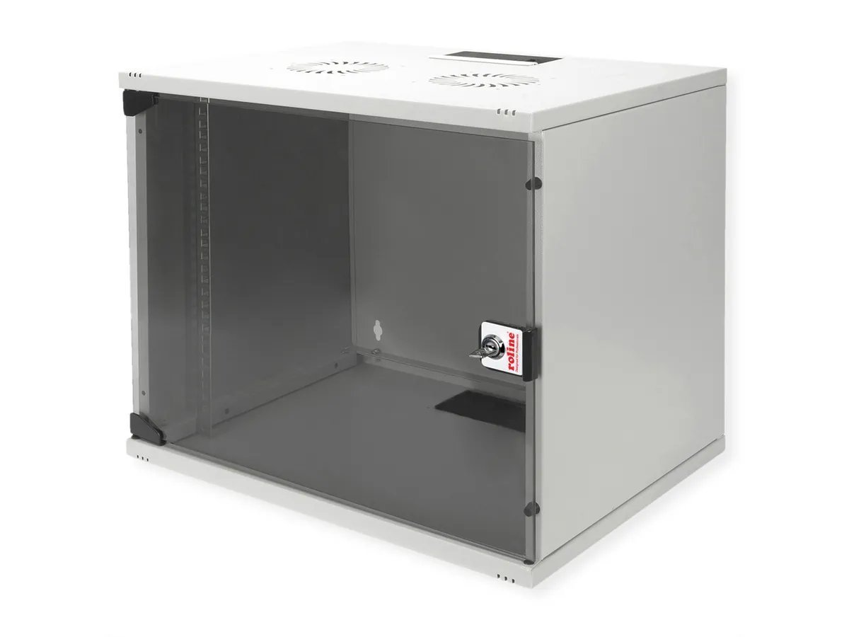 Roline 19" 9U 540×400×460 Basic zidni ormar, sivi-0