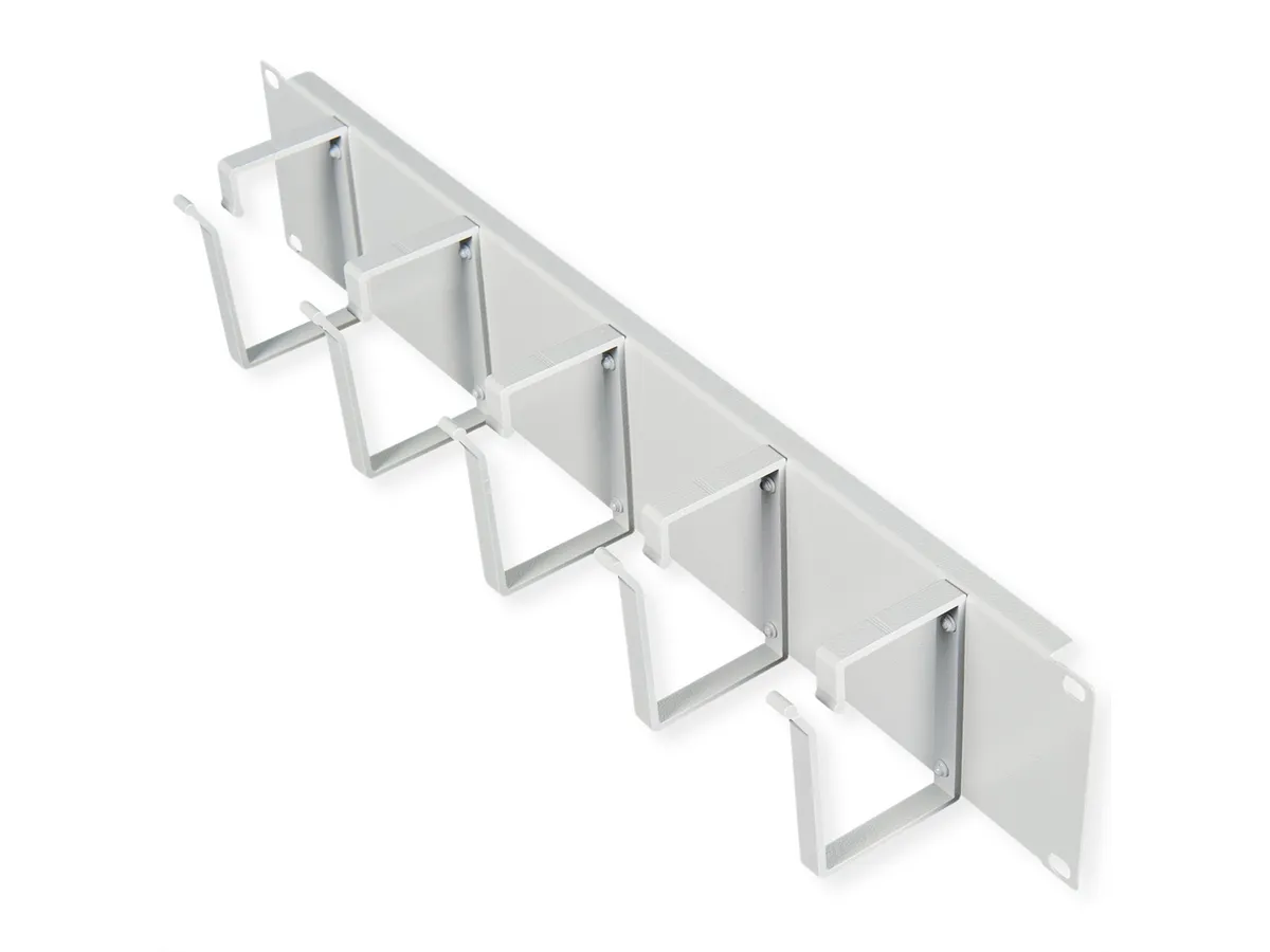 Roline 19" 2U organizator kablova, 5 nosača, sivi-0