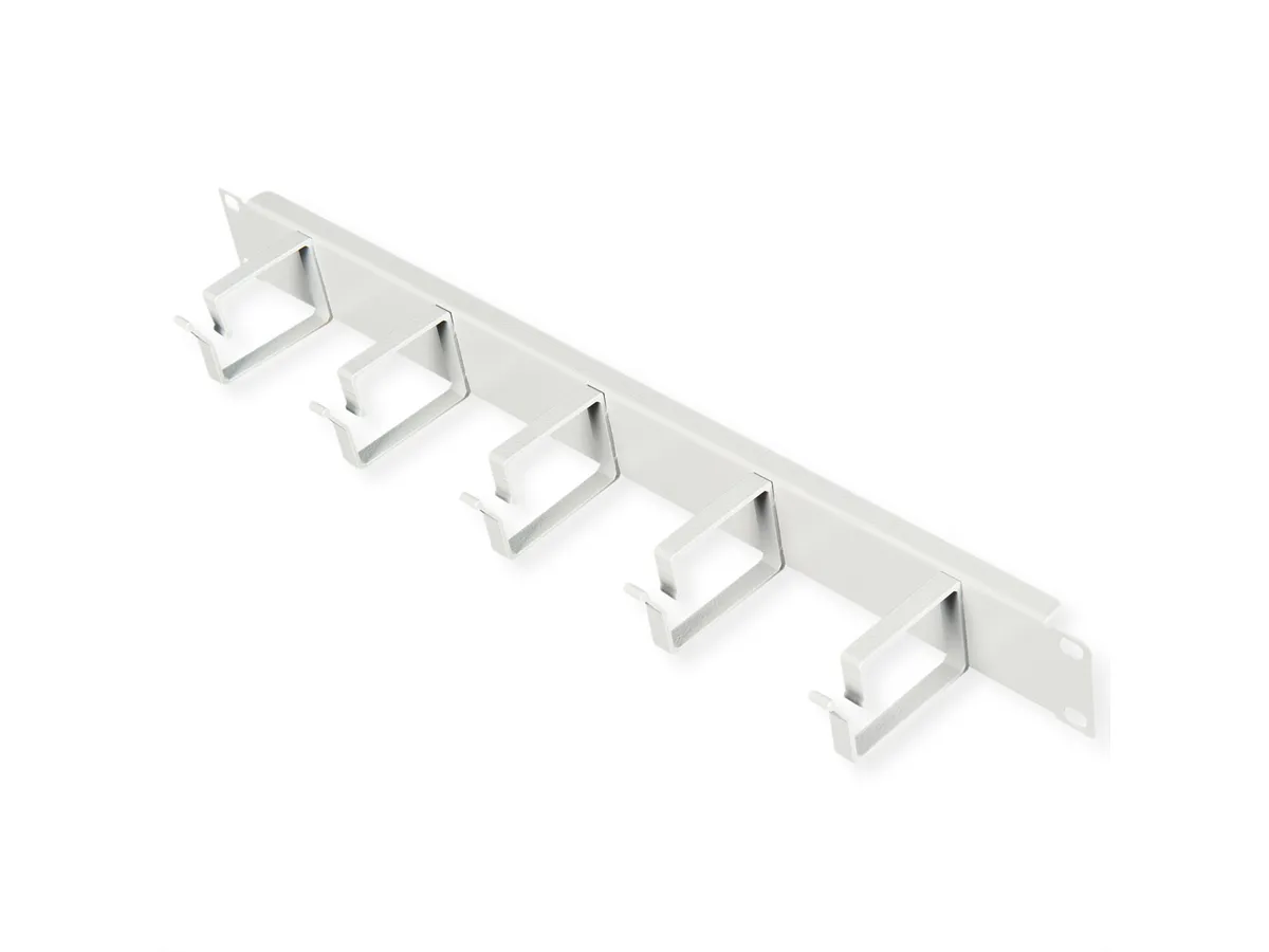 Roline 19" 1U organizator kablova, 5 nosača, sivi-0