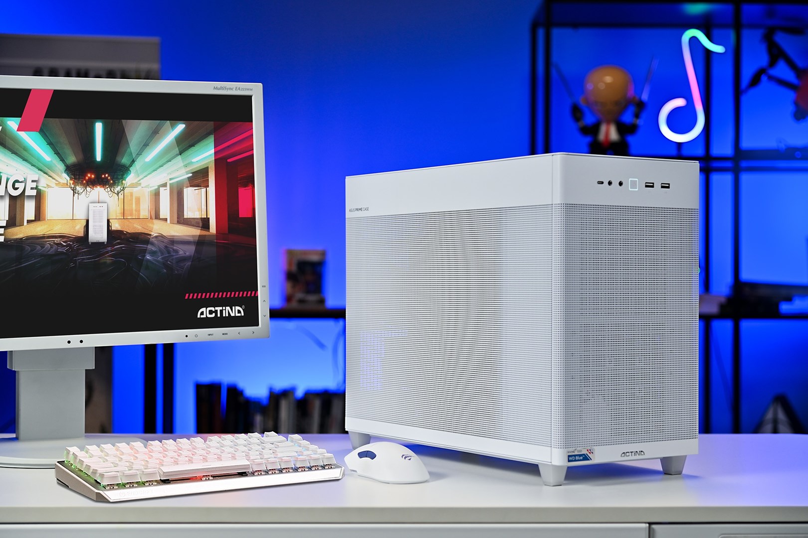 PC ACTINA 5901443431732 (AMD Ryzen™ 7 7800X3D, 32 GB DDR5-SDRAM, 1 TB SSD, NVIDIA GeForce RTX 5070, Mini Tower, Bijeli)-8