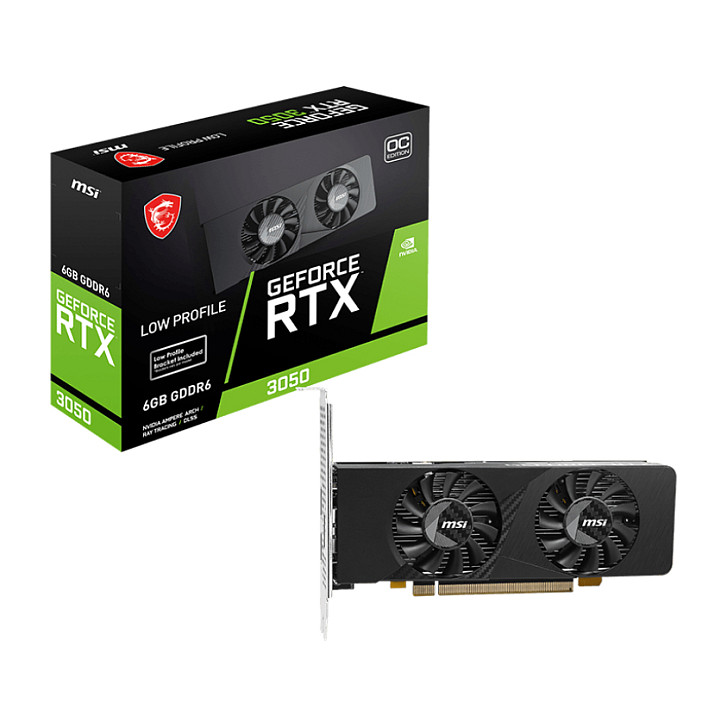 Grafička kartica MSI GEFORCE RTX 3050 LP E 6G OC (6 GB gDDR6)