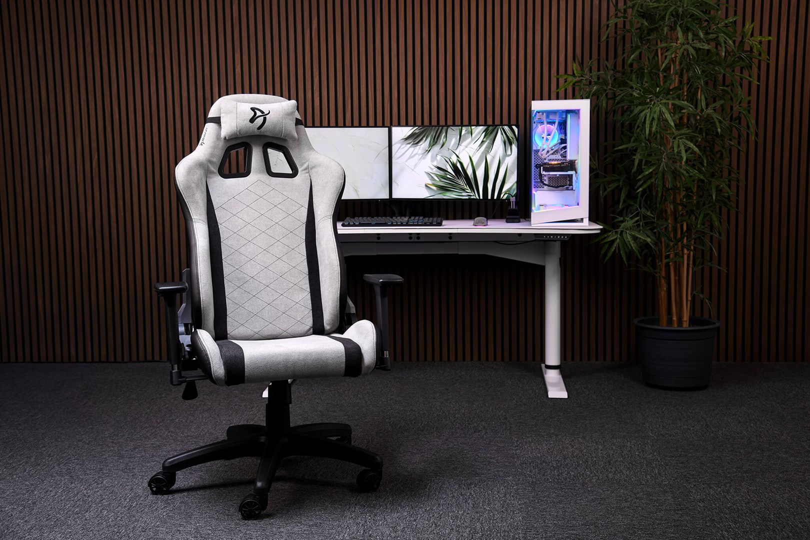 Gaming stolica AROZZI Avanti SoftFabric (Light Pilkas, presvučeno sjedalo)-2