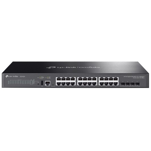 Mrežni switch TP-LINK Omada SG5428X Managed L3 Gigabit Ethernet (28 portova, crna boja)