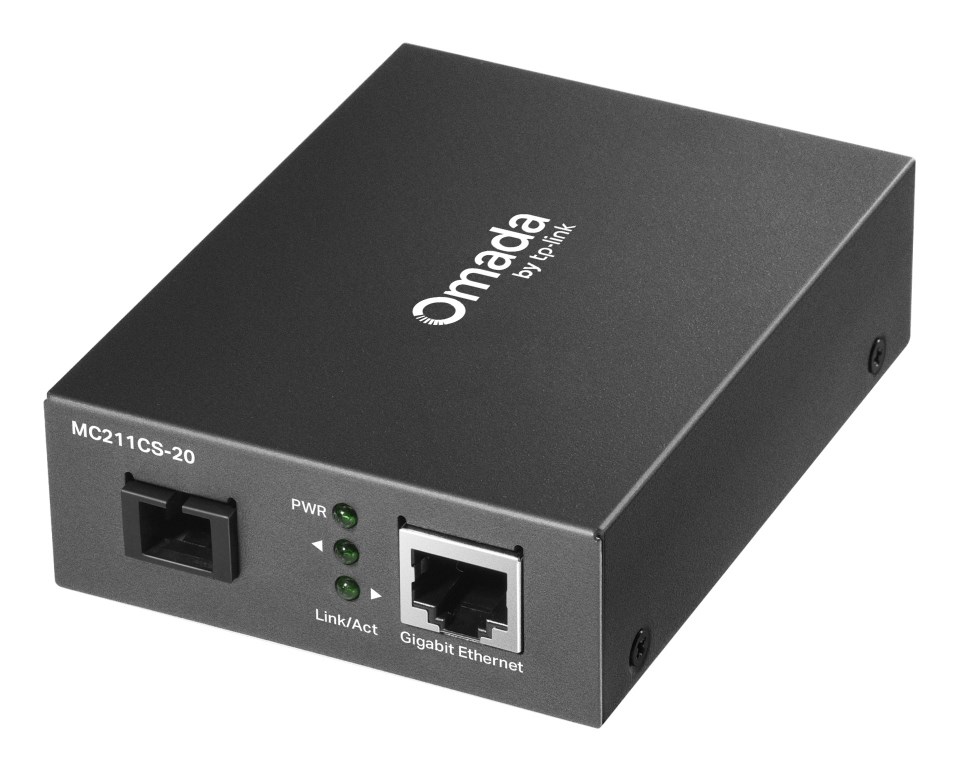 Mrežni konverter TP-LINK Omada MC211CS-20 1000 Mbit/s 1310 nm Single-mode crna boja-0