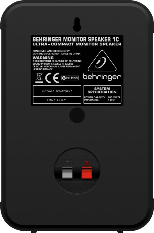 Zvučnici BEHRINGER 1C-BK (2-way, Crni, Žičani, 100 W)-2