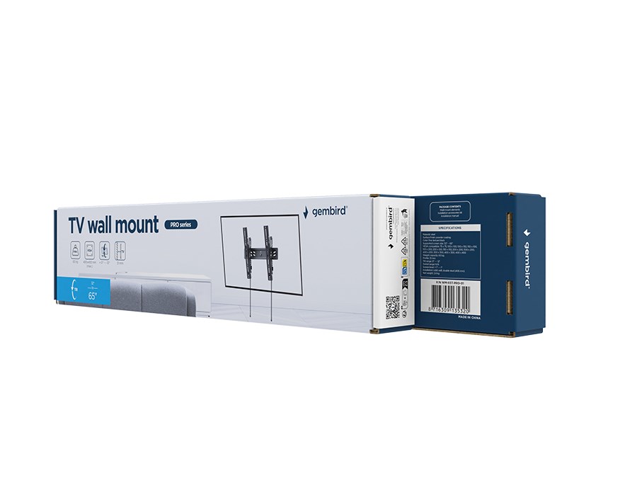 TV zidni nosač GEMBIRD WM-65T-PRO-01 (nagib, 32''-65'')-4