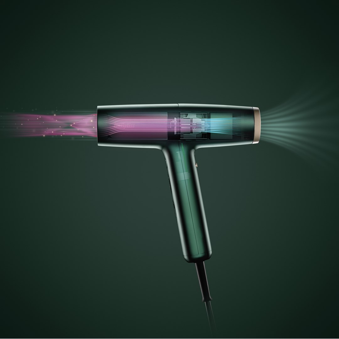 Sušilo za kosu BABYLISS Air Power Pro (1700 W, Zlatno, Zeleno)-22
