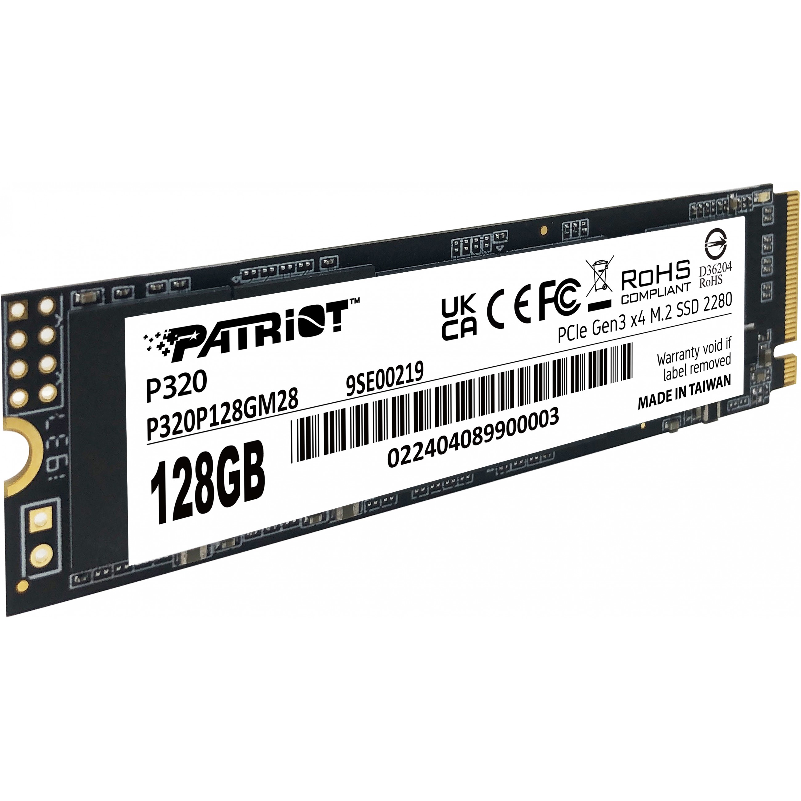 SSD PATRIOT Viper P320 M.2 PCI-Ex4 NVMe 128GB 1.6GB/s-2