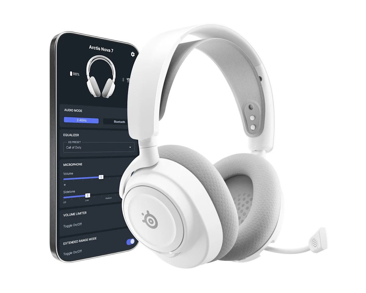 Slušalice STEELSERIES Arctis Nova 7X Wireless Gen 2 bijele (bežične)-1