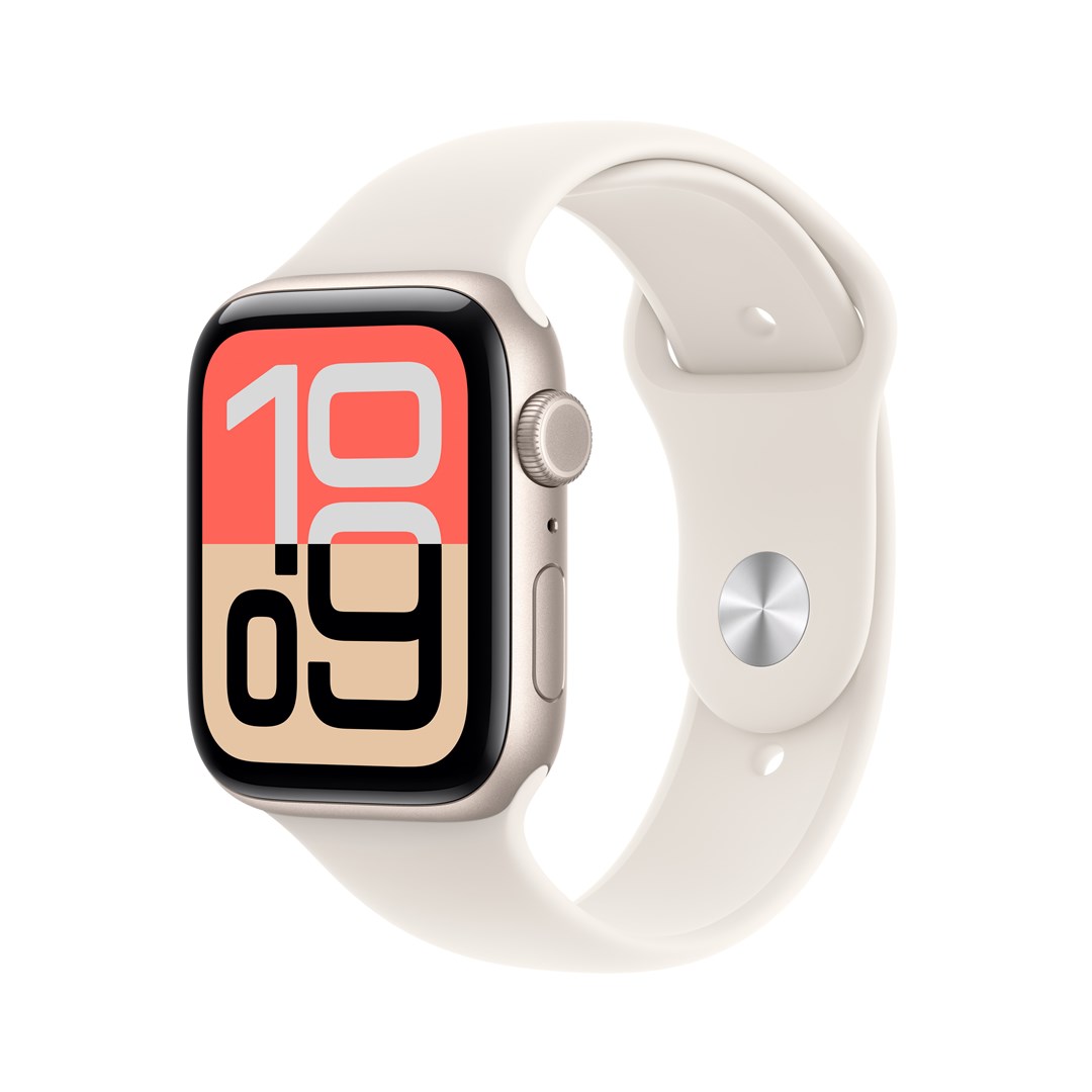 Apple Watch SE (3. generacija) GPS + Cellular 44mm Starlight Aluminium Case with Starlight Sport Band - S/M-2