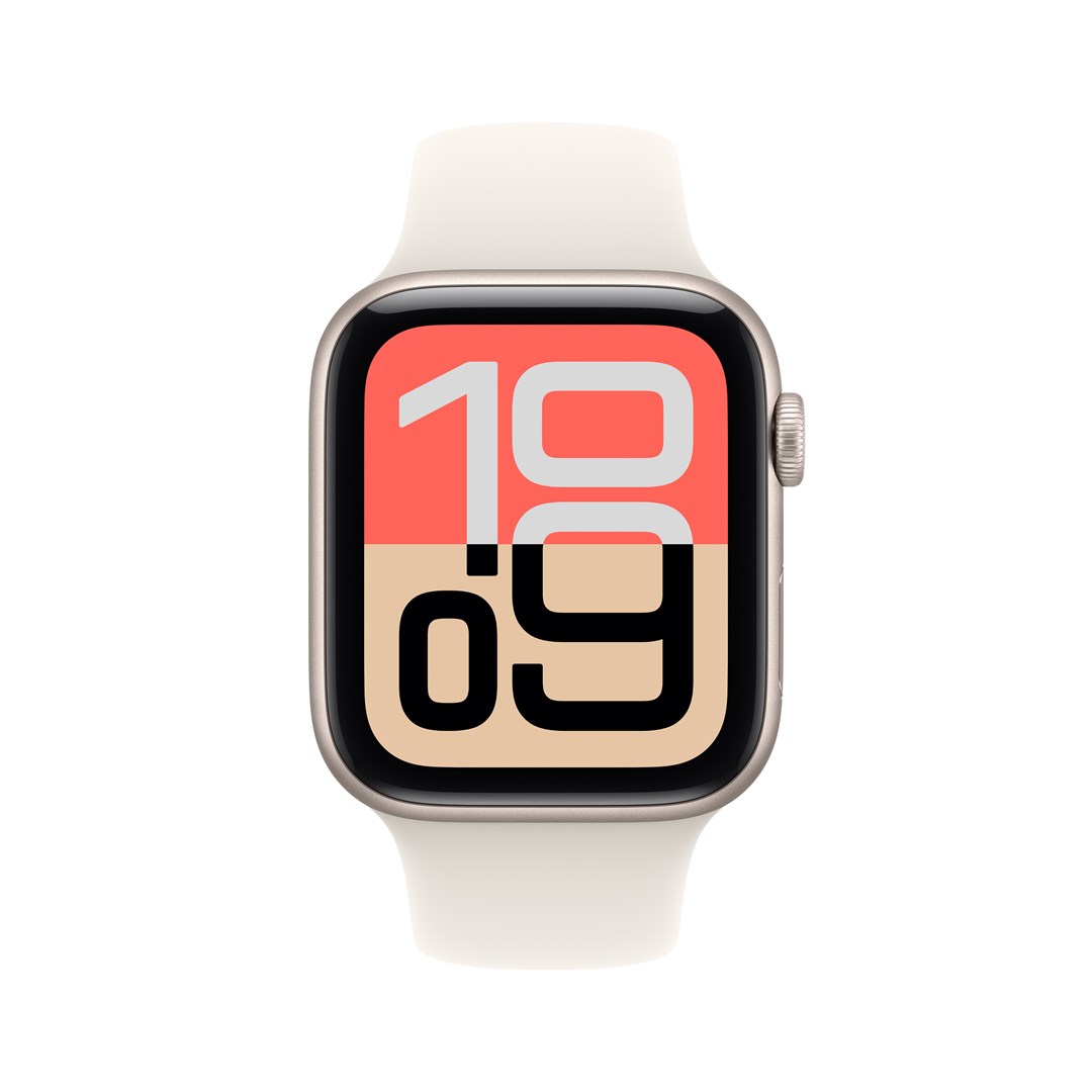 Apple Watch SE (3. generacija) GPS + Cellular 44mm Starlight Aluminium Case with Starlight Sport Band - S/M-1