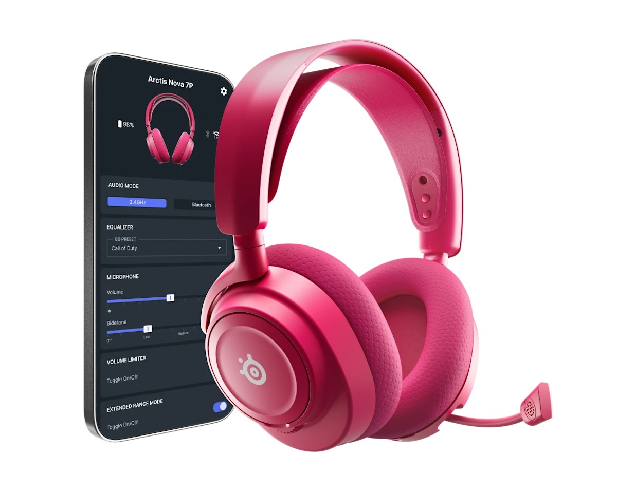 Slušalice STEELSERIES Arctis Nova 7P Wireless Gen 2 Over-Ear Magenta (bežične)-1