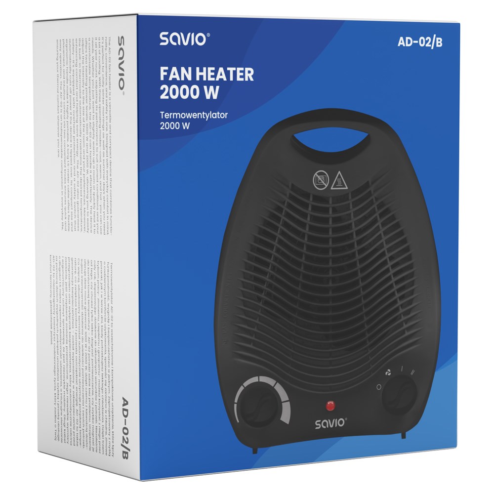 Ventilator SAVIO AD-02 B crna boja-4