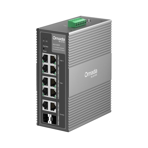 Switch TP-LINK Omada 10-Port Gigabit Industrial Easy Managed s 6-Port PoE+ i 2-Port PoE++-2