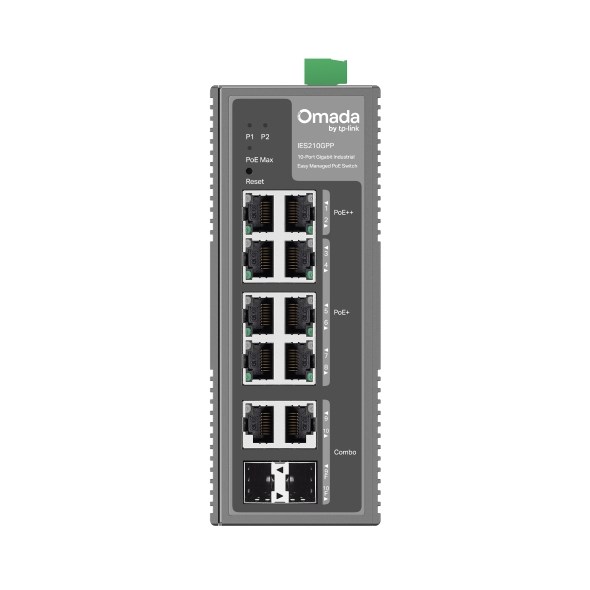 Switch TP-LINK Omada 10-Port Gigabit Industrial Easy Managed s 6-Port PoE+ i 2-Port PoE++-1