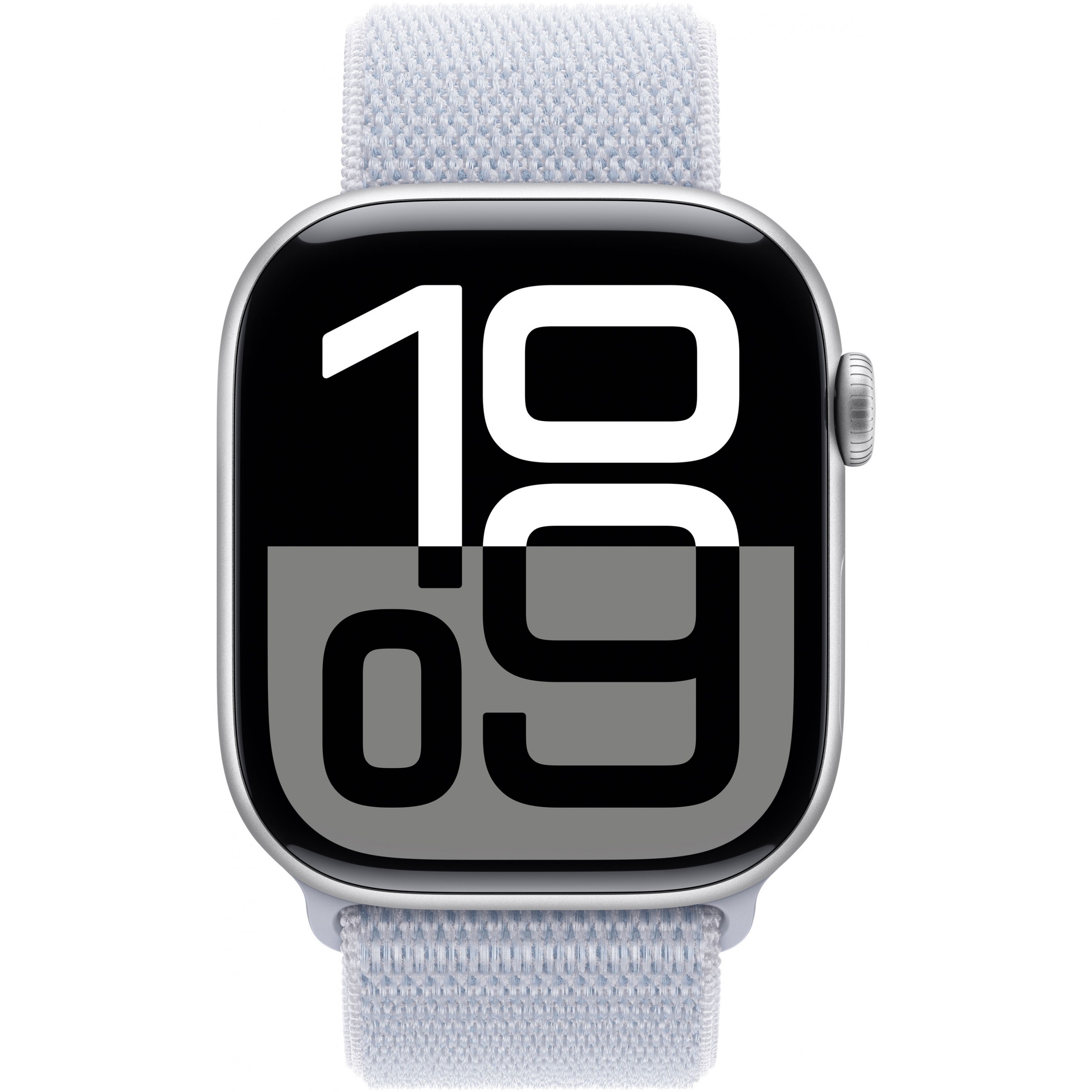 APPLE Watch Series 10 GPS 46mm Silver Aluminium Case with Blue Cloud Sport Loop-1