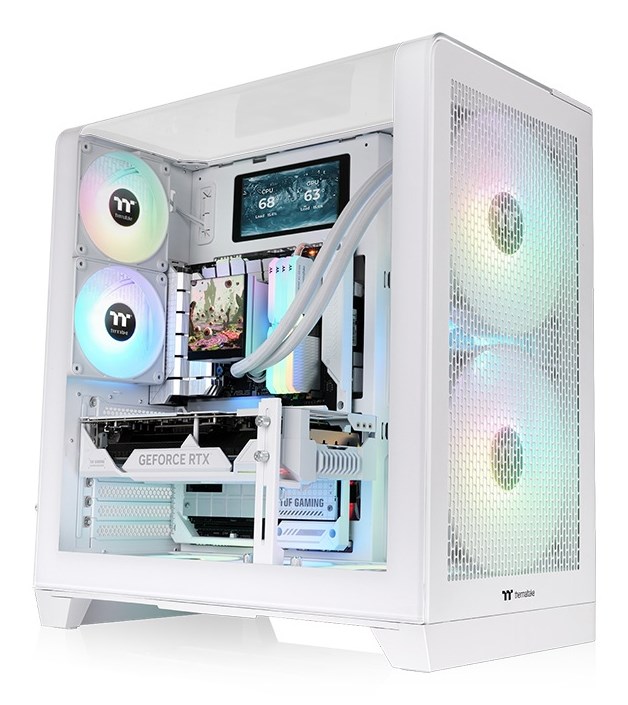 Kućište za računalo THERMALTAKE View 390 Air (Midi Tower, White, TG)-1